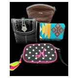 LOT OF 4 MISC BRANDS WOMENS WALLETS