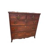 18TH CENT. WALNUT AMERICAN 5 DRAWER CHEST