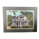 HOUSE PAINTING ON FELT;