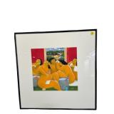 FRAMED LITHOGRAPH FERNANDO BOTERO VOLUMINOUS