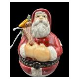 VILLEROY AND BOCH CELLINODE SANTA TRINKET BOX