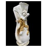 ROYAL DUX PORCELAIN SEMI-NUDE VASE