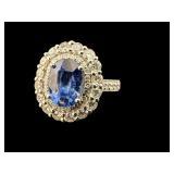 PLATINUM KARL HAAS NO-HEAT BLUE SAPPHIRE &