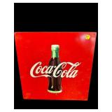 1992 COCA COLA ADVERTISING METAL SIGN