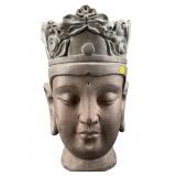 TIBETAN LARGE BUST HEAD PLANTER
