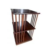 MAHOGANY FINISH ROTATING BOOKCASE
