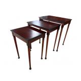SET OF 3 QUEEN ANNE STACKING TABLES