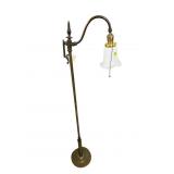 ANTIQUE BRASS COLONIAL STYLE FLOOR LAMP