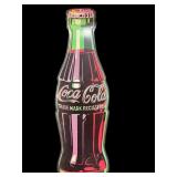 1995 COCA COLA ADVERTISING BOTTLE METAL SIGN