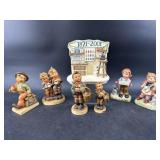 LOT OF 7 HUMMELS AND PORCELAIN FIGURES