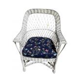 ANTIQUE WICKER ARM CHAIR