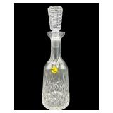 TALL WATERFORD CRYSTAL LISMORE DECANTER WITH