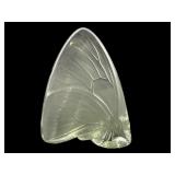 LALIQUE FRANCE CRYSTAL SMOKY GRAY BUTTERFLY