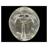LARGE ART GLASS SPHERE PAPERWEIGHT
