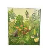 HENRI ROUSSEAU MONUMENTAL JUNGLE OIL ON CANVAS