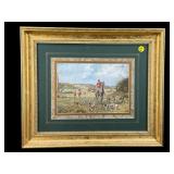 GILBERT S WRIGHT HUNT SCENE PRINT 'FULL CRY';