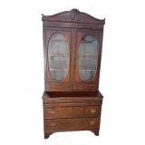 19TH CENT. EMPIRE FLIP LID SECRETARY