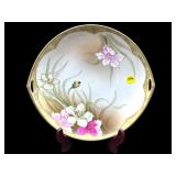 NIPPON HAND PAINTED DOUBLE HANDLED PLATE