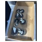 BOX LOT OF RUBBER CASTERS