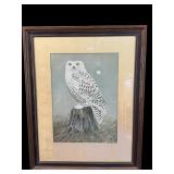 LIMITED EDITION SNOWY OWL PRINT JOHN A. RUTHVEN