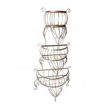 3 TIER IRON ROUNDED SHELF