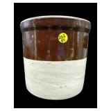 ANTIQUE 7 IN BROWN MARK CROCK