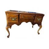 CHERRY FINISH QUEEN ANNE LOWBOY