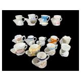 LARGE LOT OF PORCELAIN SCUTTLE MUGS