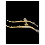 PR OF ANTIQUE BRASS OXE HORSE HARNESS YOKES