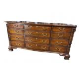 WELLINGTON HALL SOLID MAHOGANY 12 DRAWER DRESSER