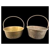 2 BRASS JELLY BUCKETS