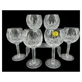 SET OF 6 WATERFORD CRYSTAL LISMORE HOCK WINE