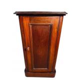 19TH CENT. MAHOGANY 1 DOOR POT CUPBOARD
