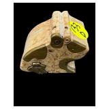 ARTIST SIGNED HANDMADE FROG PUZZLE BOX