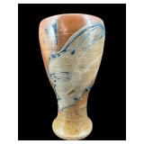 ROCK HARD STONEWARE RABBIT BLUE MARK VASE