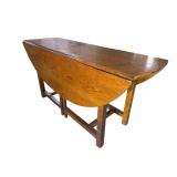 EXTRA LARGE OAK DROP LEAF TABLE