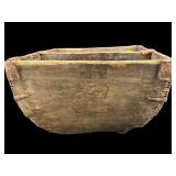 ORIENTAL HAND CARVED RICE BUCKET