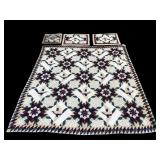 83 X 84 IN MACHINE MADE QUILT SET