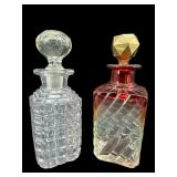 CRYSTAL DECANTER BACCARAT SWIRL DECANTER;