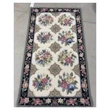 4'9 X 2'10 NEEDLEPOINT CARPET
