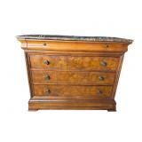 ETHAN ALLEN MARBLE TOP 4 DRAWER CHEST