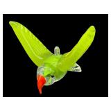 SIGNED THOMAS GLEN? STUDIO ART GLASS PARROT