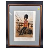 HAND COLORED FRENCH MILITARY LITHOGRAPH