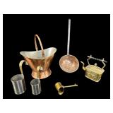6 PC LOT COPPER AND BRASS ITEMS