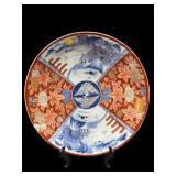 ANTIQUE JAPANESE IMARI CHARGER STAPLED