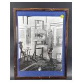 ARTIST PAINTING PRINT IN FRAME