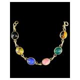 12K G.F SCARAB LINK BRACELET