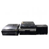 6 PIECE SONY, SANYO, AND TEAC DVD TURNTABLE AND