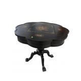 PAINT DECORATED CLOVER TOP GAME TABLE