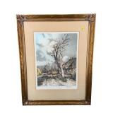 ANTIQUE ETCHING BY FERDINAND JEAN LUIGINI 'THE